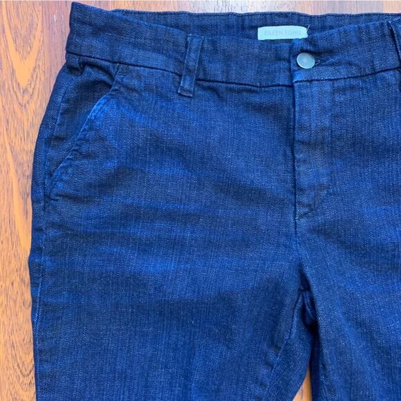 Eileen Fisher Organic Cotton Stretch Denim Trousers Jeans Women's Size 8 - Picture 3 of 8
